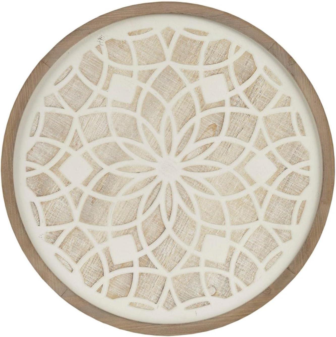 Round Two-Tone Medallion Wall Decor