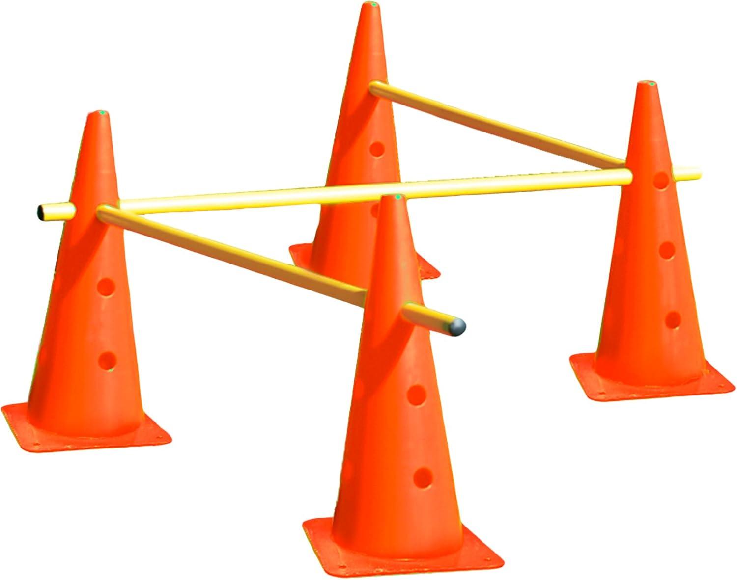 AGORA Hurdle Cone Set - 8 Cones and 4 Poles