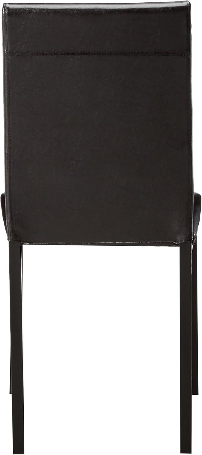 Roundhill Furniture Noyes Dining Chair, Set of 4, Black