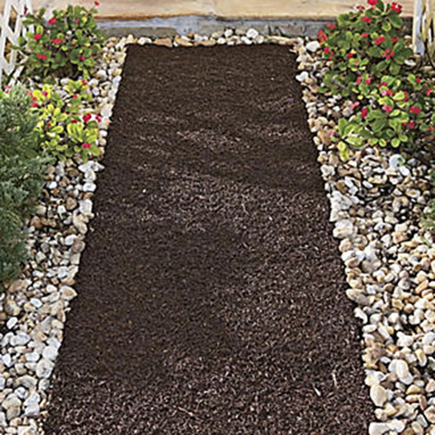Backyard Expressions Reversible Rubber Mulch Pathway, 72" x 24" x 2/3" , Brown or Red