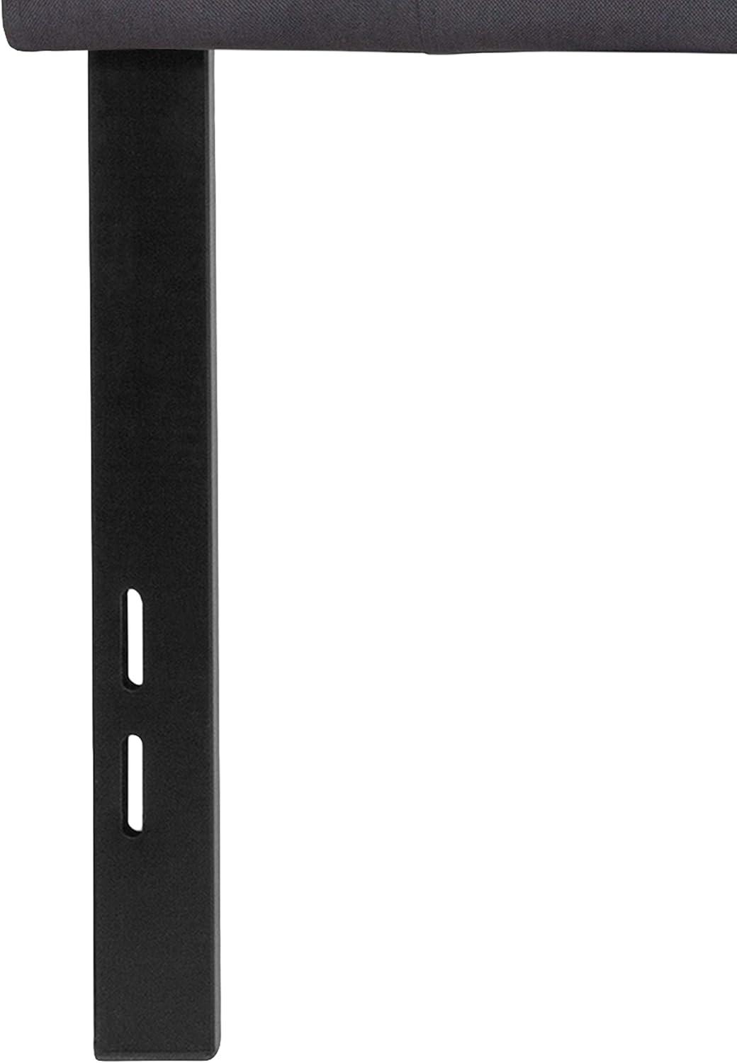 Flash Furniture Bedford Tufted Upholstered Full Size Headboard in Dark Gray Fabric