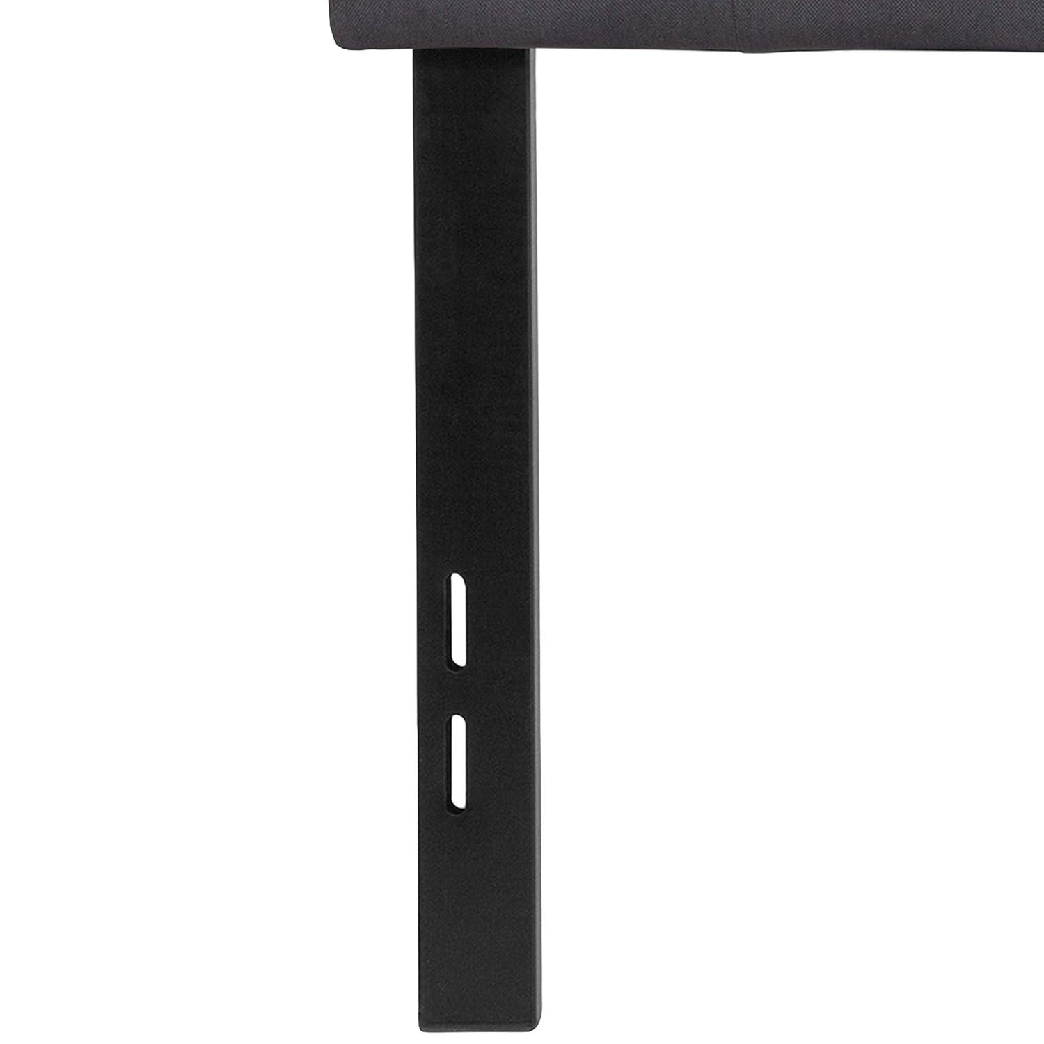 Flash Furniture Bedford Tufted Upholstered Full Size Headboard in Dark Gray Fabric