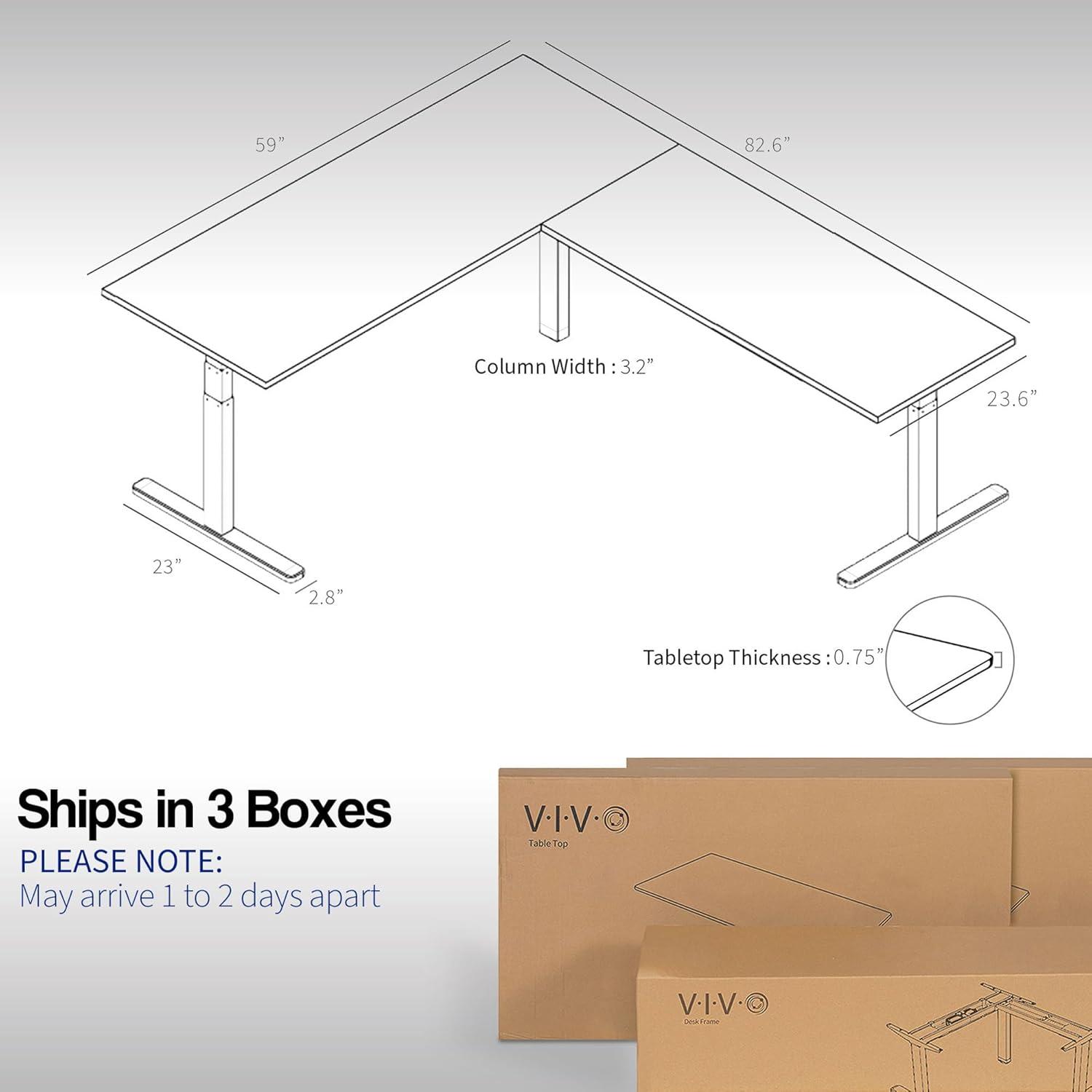 Electric 83" x 60" Stand Up Corner Desk