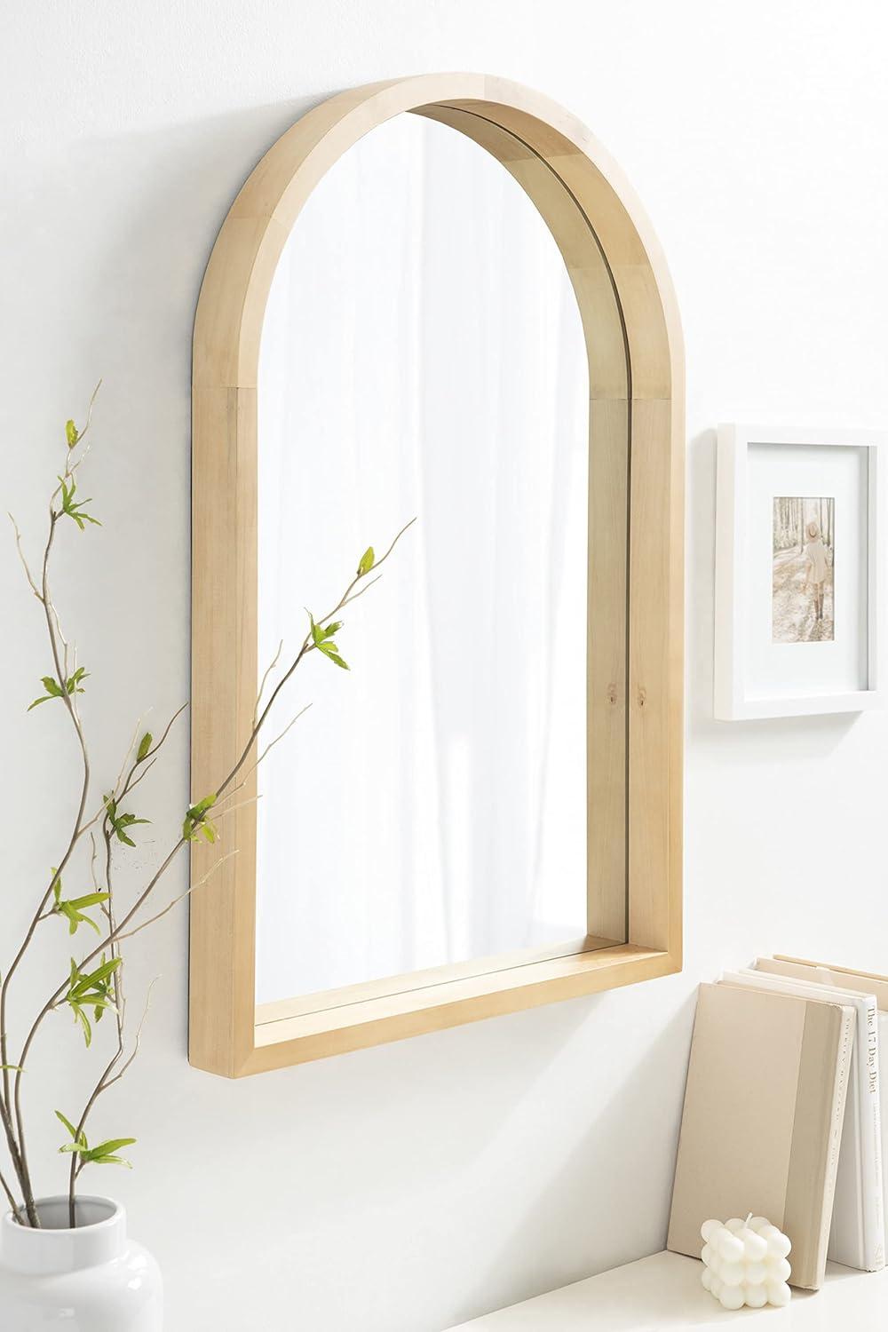 Kate and Laurel Hutton Wood Framed Arch Mirror