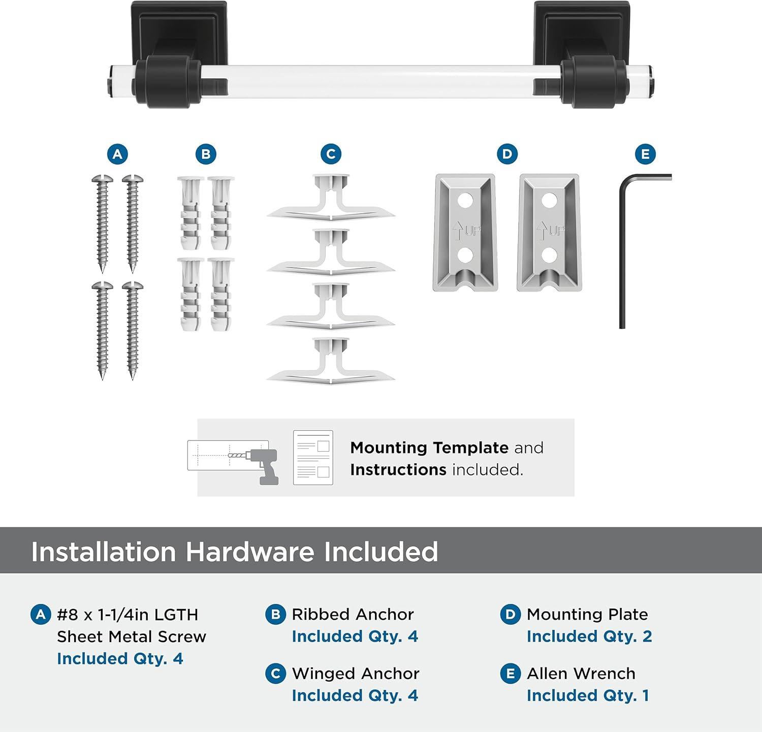 Glacio 10.25" Wall Mounted Towel Bar