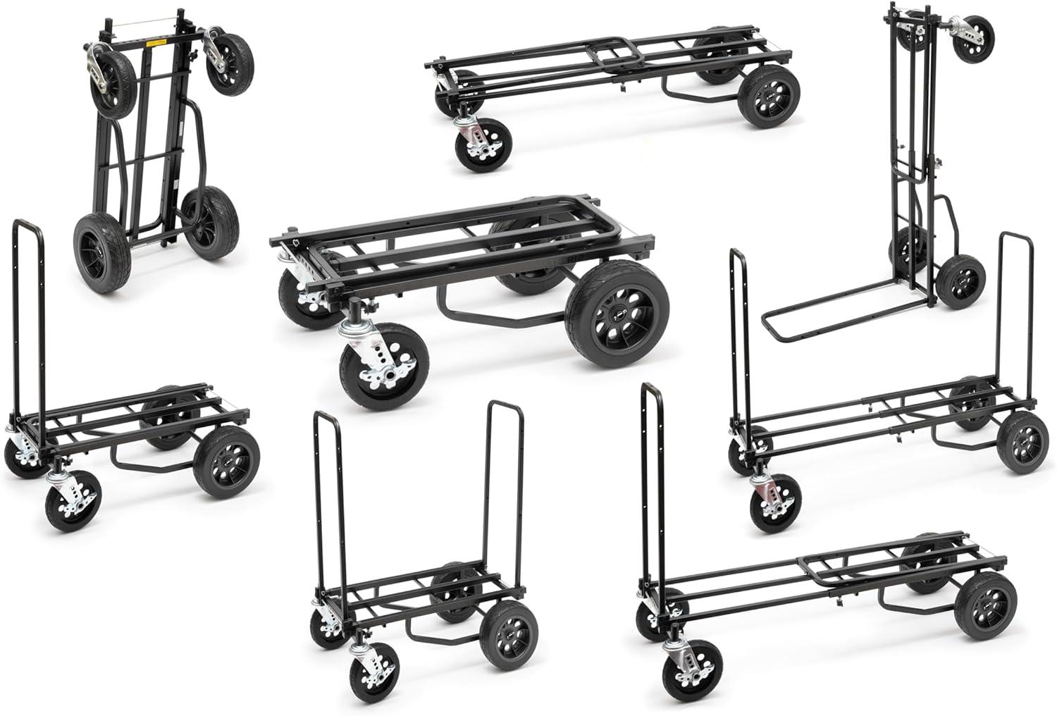 Odyssey OR12STEALTH RockNRoller 8-in-1Heavy Duty Multi Cart, Black