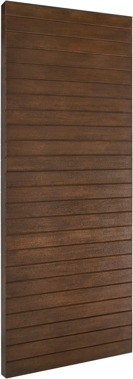 Fortis Brown Fiberglass Horizontal Plank Entry Door