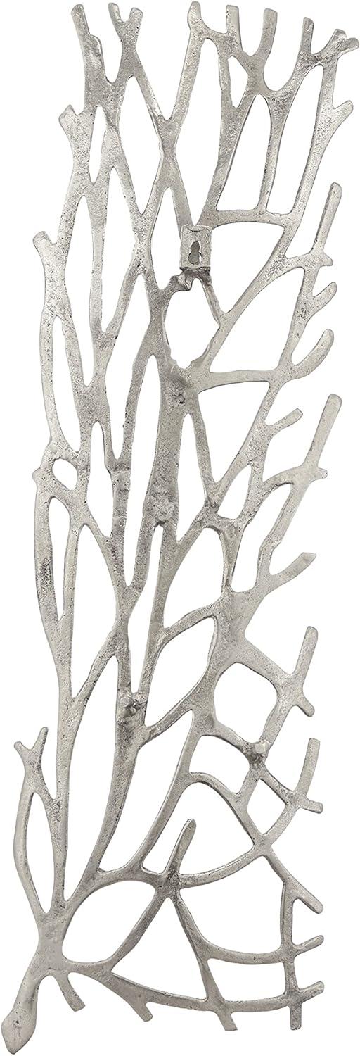 Aluminum Metal Inspired Coral Home Wall Decor