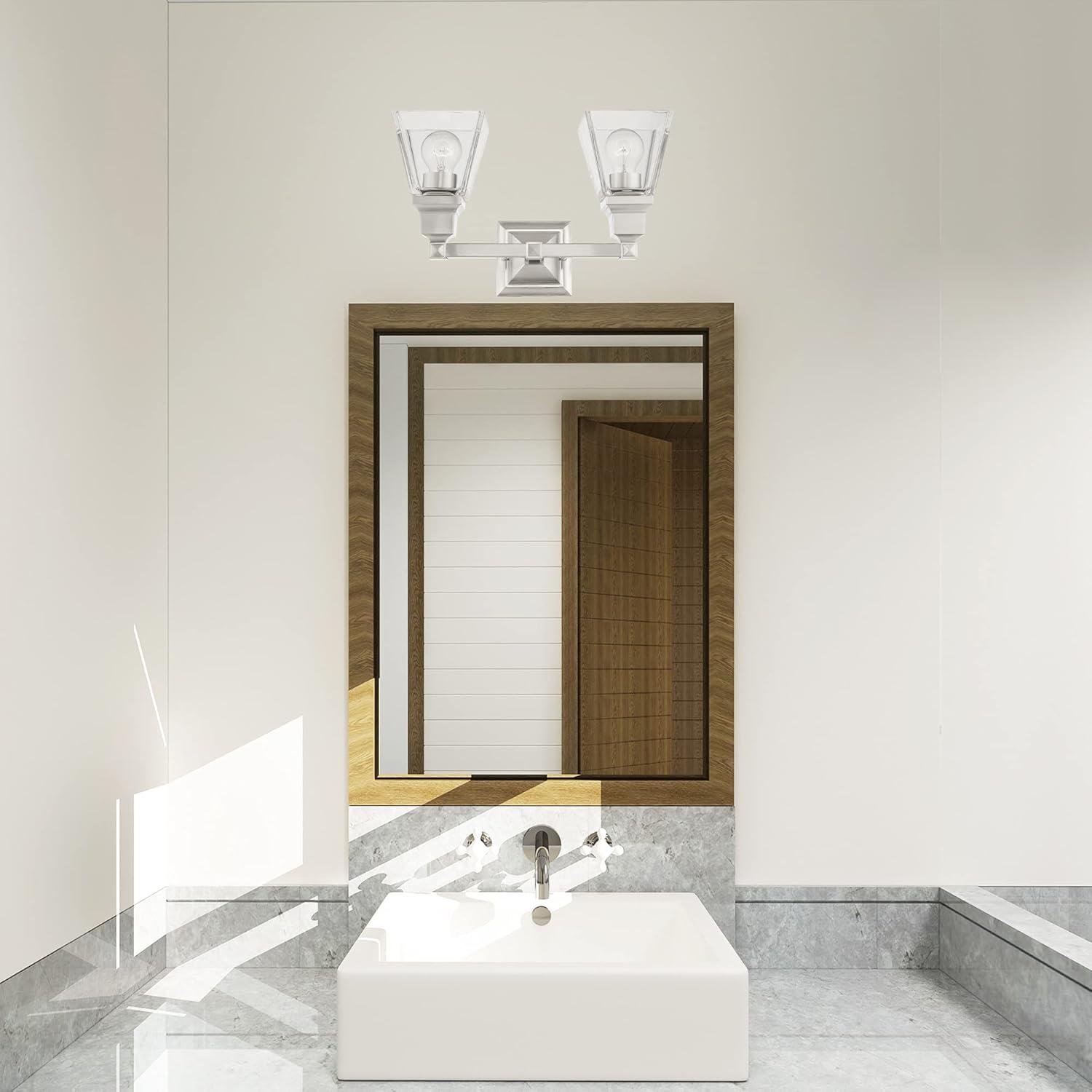 Livex Lighting Mission 2 - Light Vanity in  Brushed Nickel