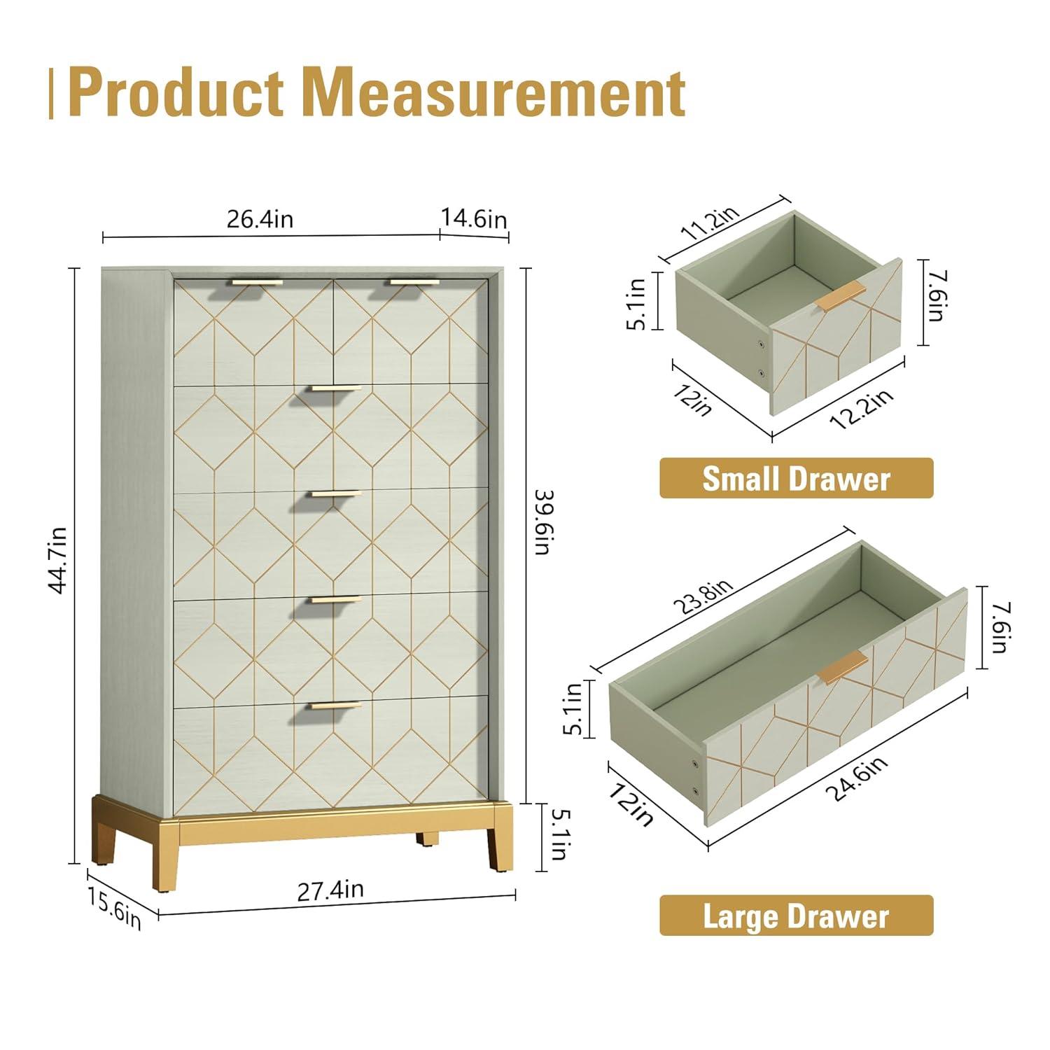Mercer41 Jashae 46.2'' W 6 - Drawer Dresser