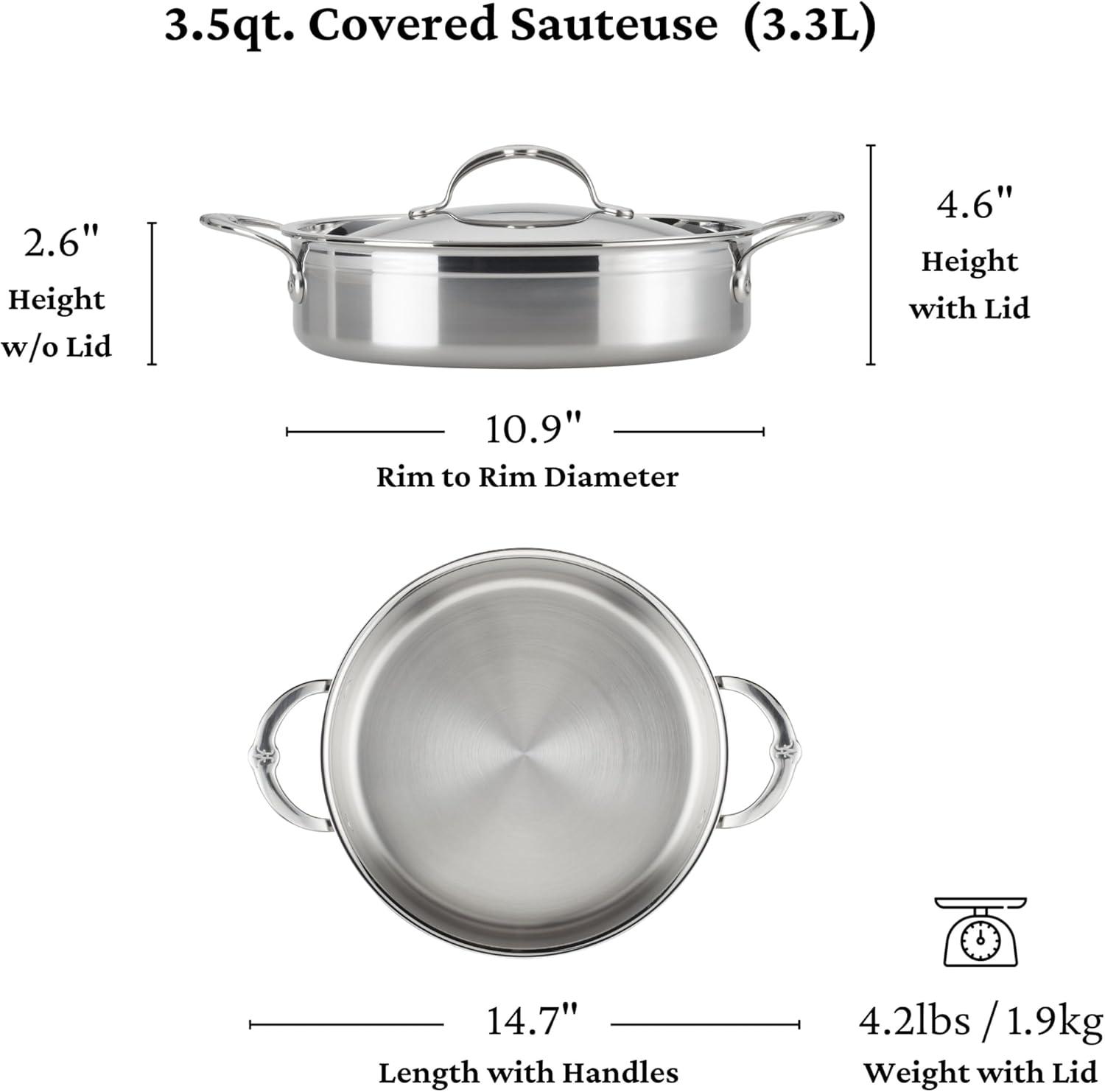 Hestan Hestan ProBond 3.5 QT Covered Sauteuse