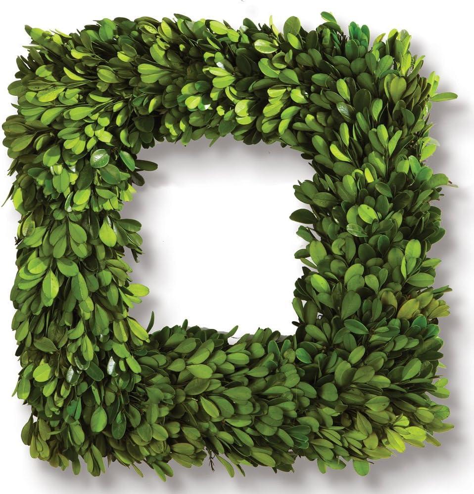 Boxwood Square Wreath, 16"