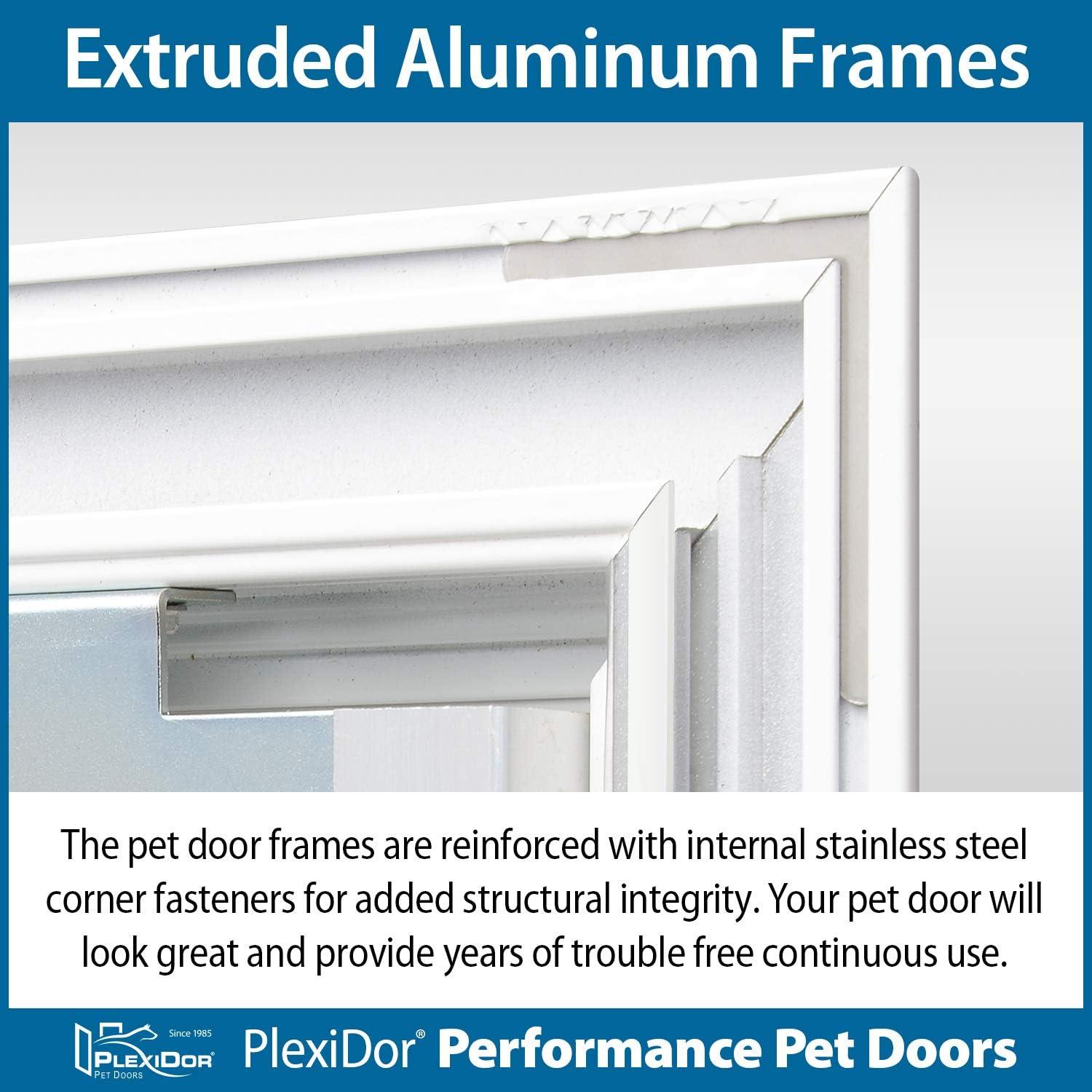 PlexiDor Performance 17.13'' W x 54.63'' H Door Mounted Electronic Pet Door