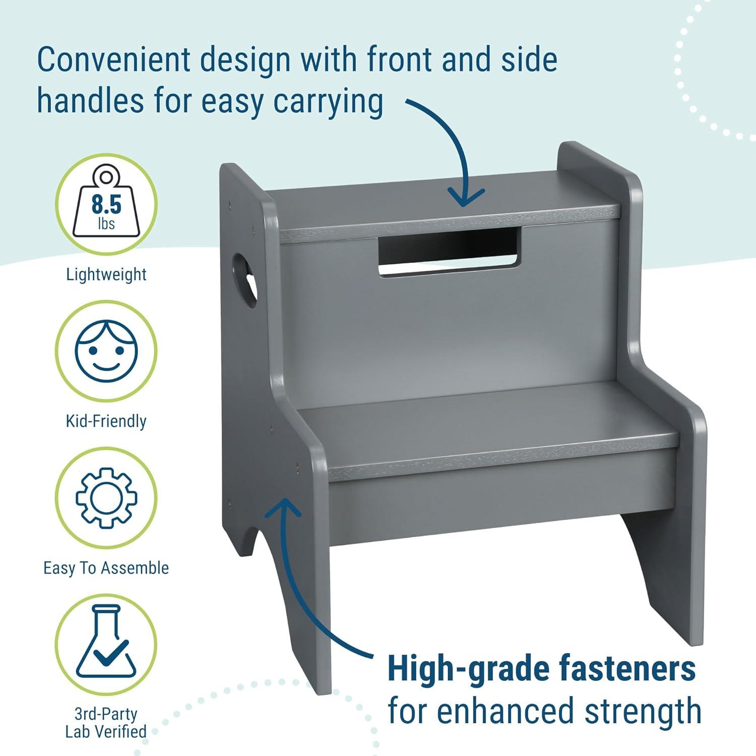 Classic Oak MDF 2-Step Stool