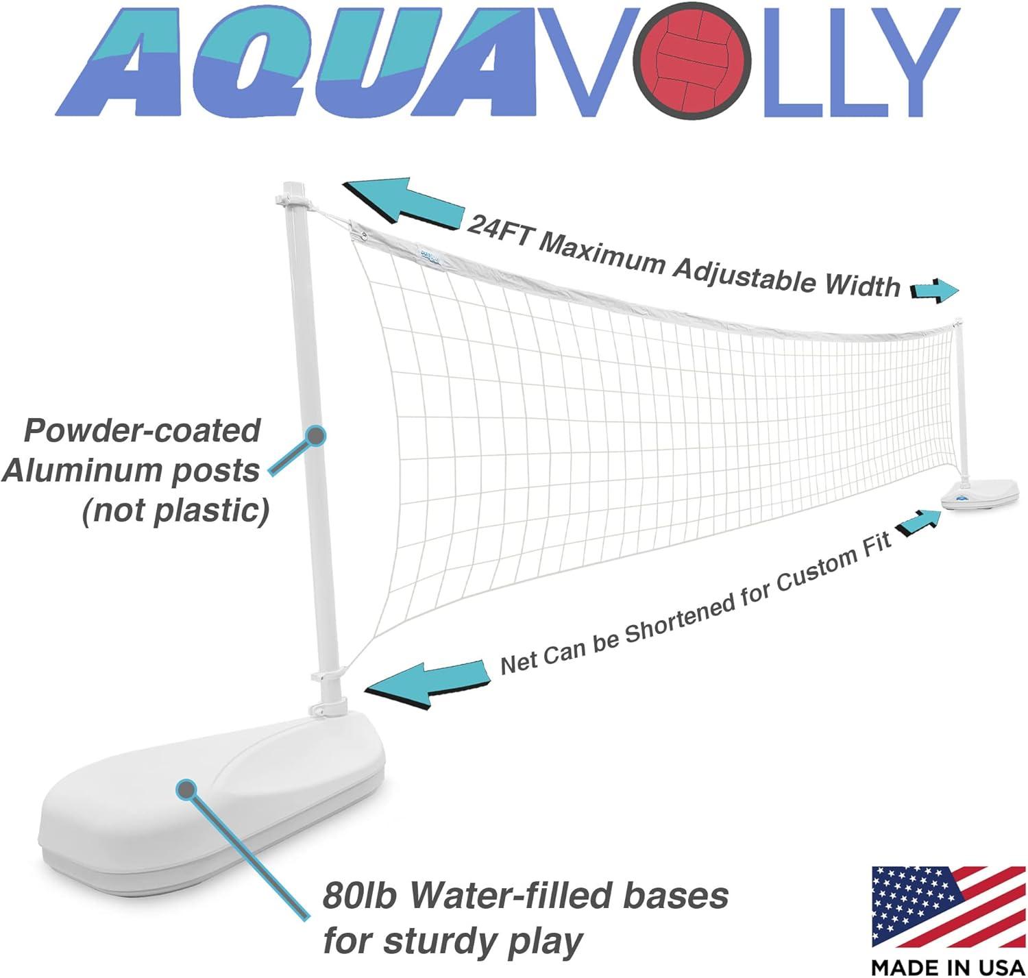 Dunn-Rite AquaVolly Pool Volleyball Set (Net & Ball)
