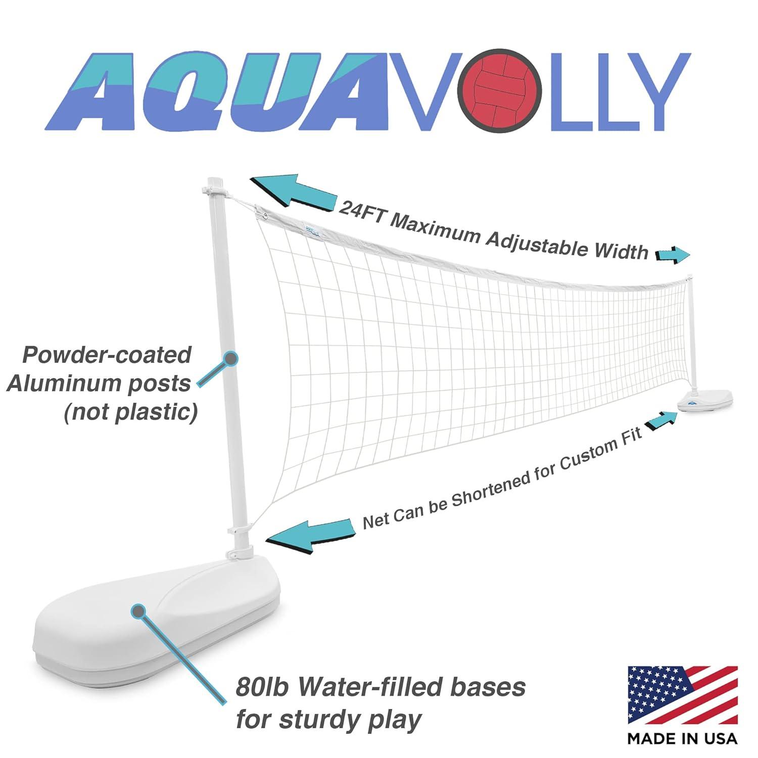 Dunn-Rite AquaVolly Pool Volleyball Set (Net & Ball)