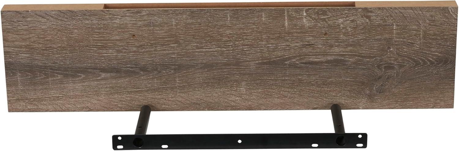 Ashwood Woodgrain 32" Minimalist Floating Wall Shelf