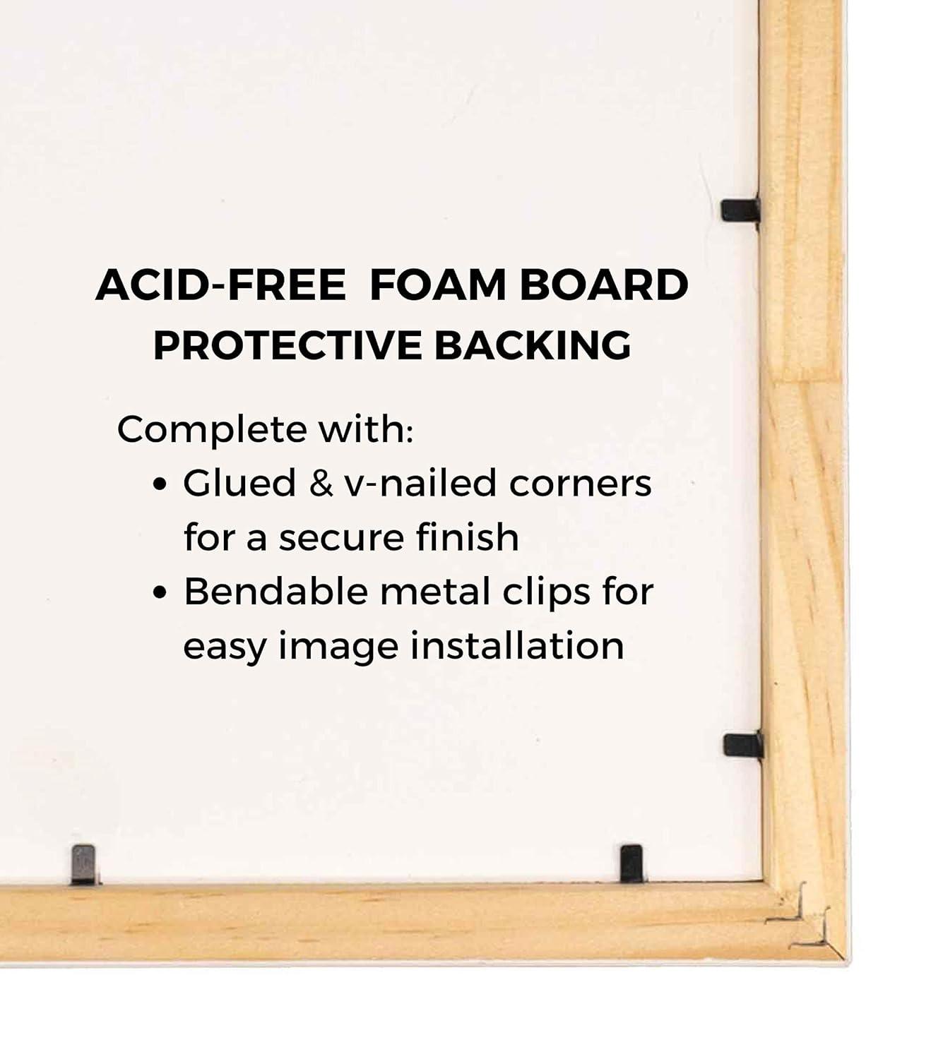 13x17 Frame White With White Picture Mat For 13x17 Photo - White 15x19 Frame To Display Print or