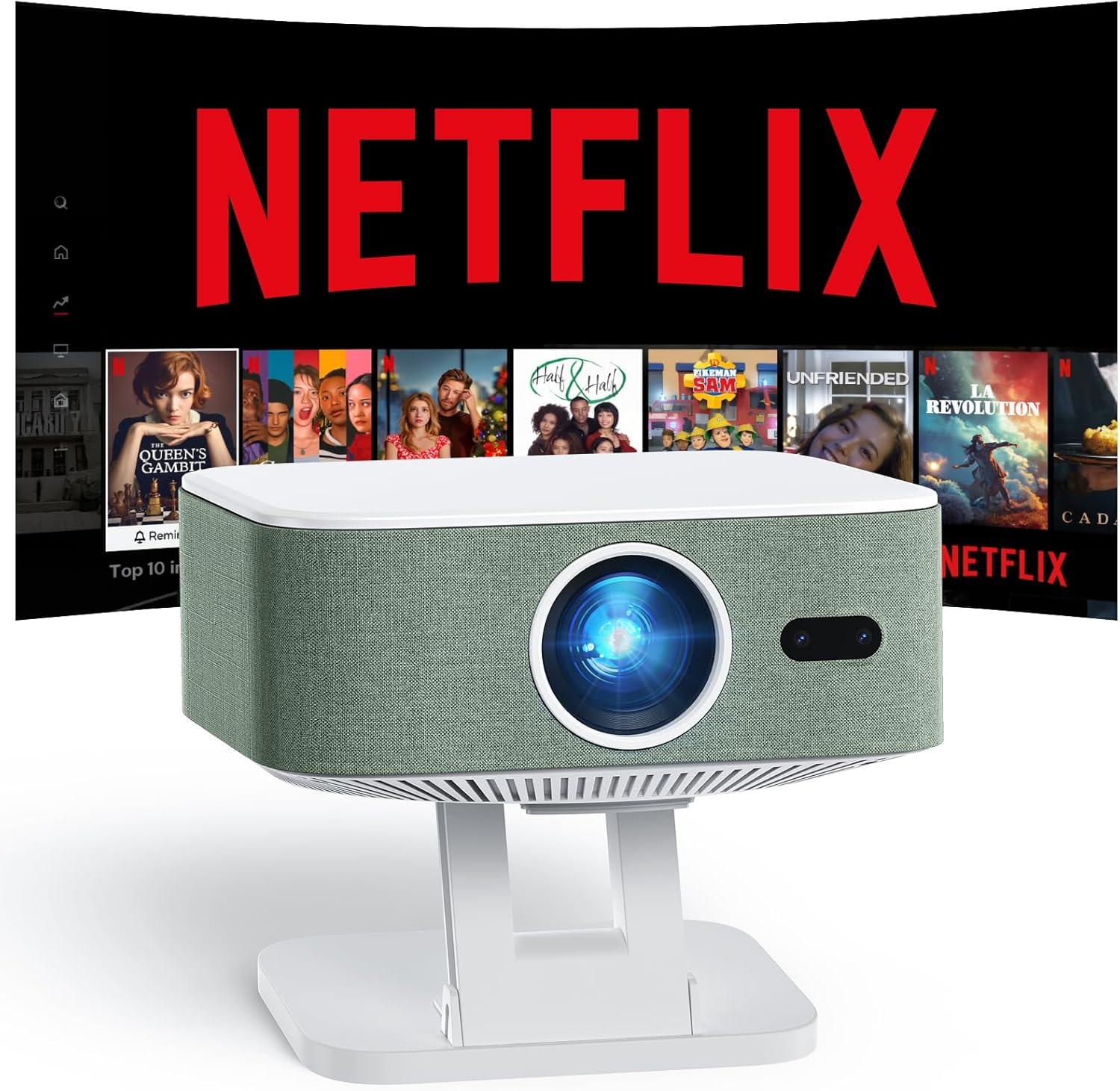 BEACHWATER POOL & SPA, LLC Outdoor Projector, Mini Projector For Home Theater, 1080P And 240" Supported Movie Projector 7500 L Portable Home Video Projector Compatible With Smartphone/TV Stick/PS4/PC/Laptop