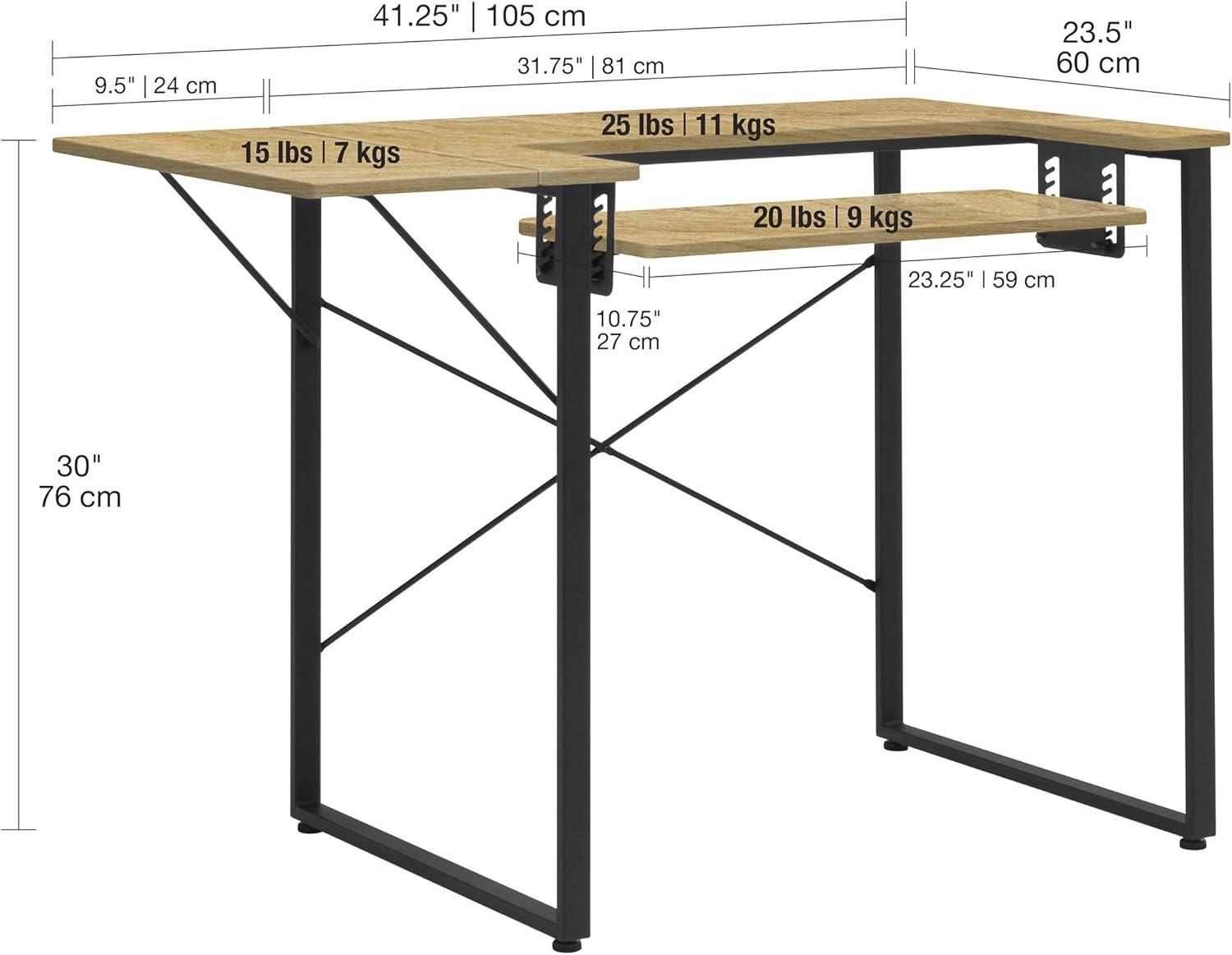 41'' x 23'' Sewing Table with Sewing Machine Platform