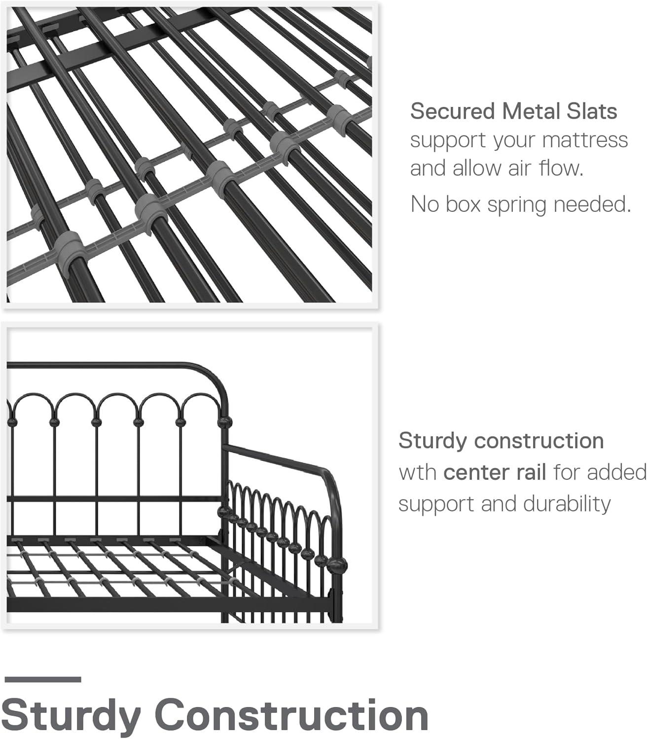 Bright Pop Metal Daybed with Trundle