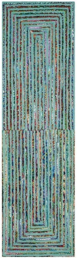 Nantucket NAN603 Hand Tufted Area Rug - Teal - 4'x6' - Safavieh.