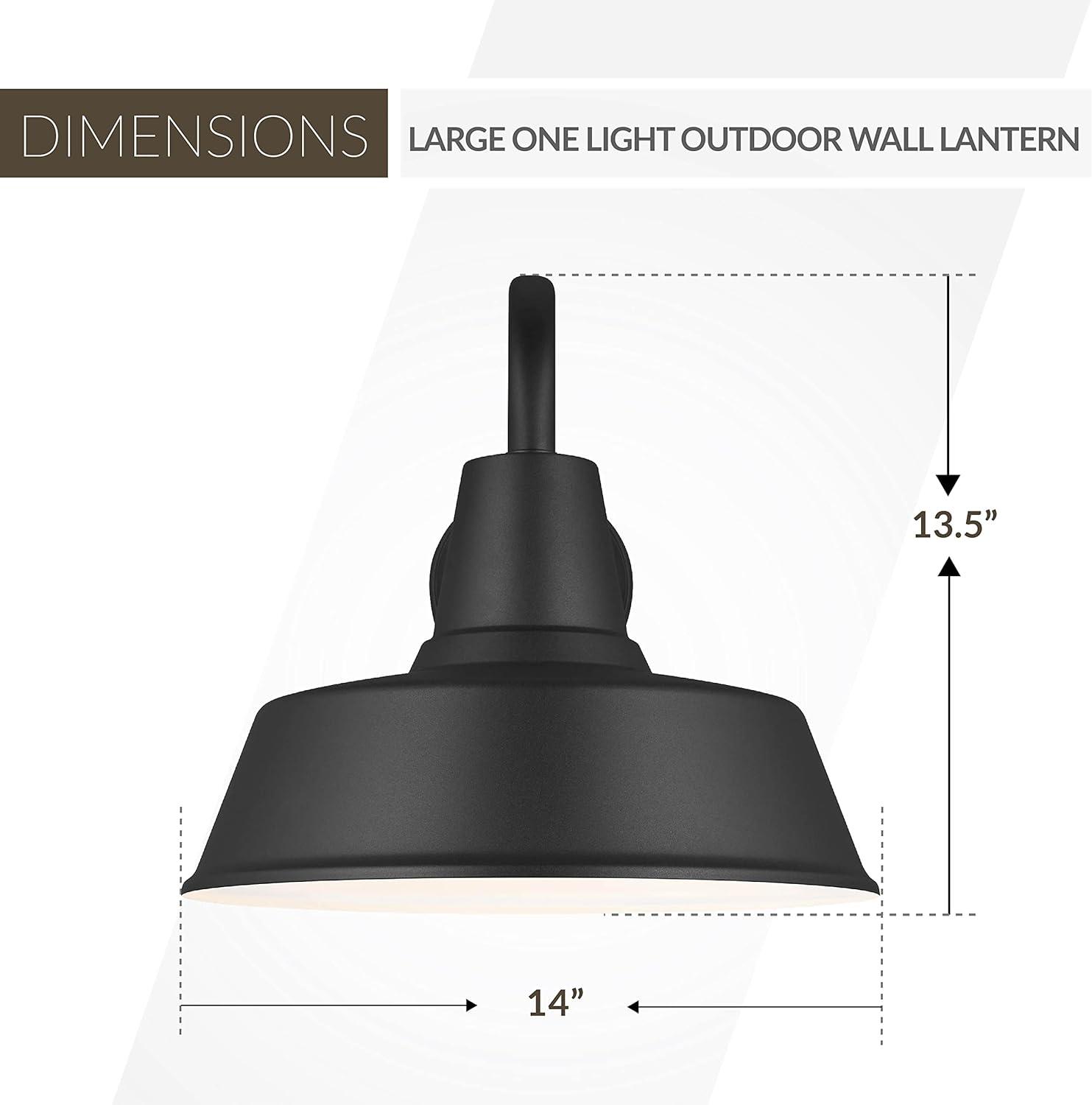 Fisher Outdoor Sconce - Black / 14" Dia