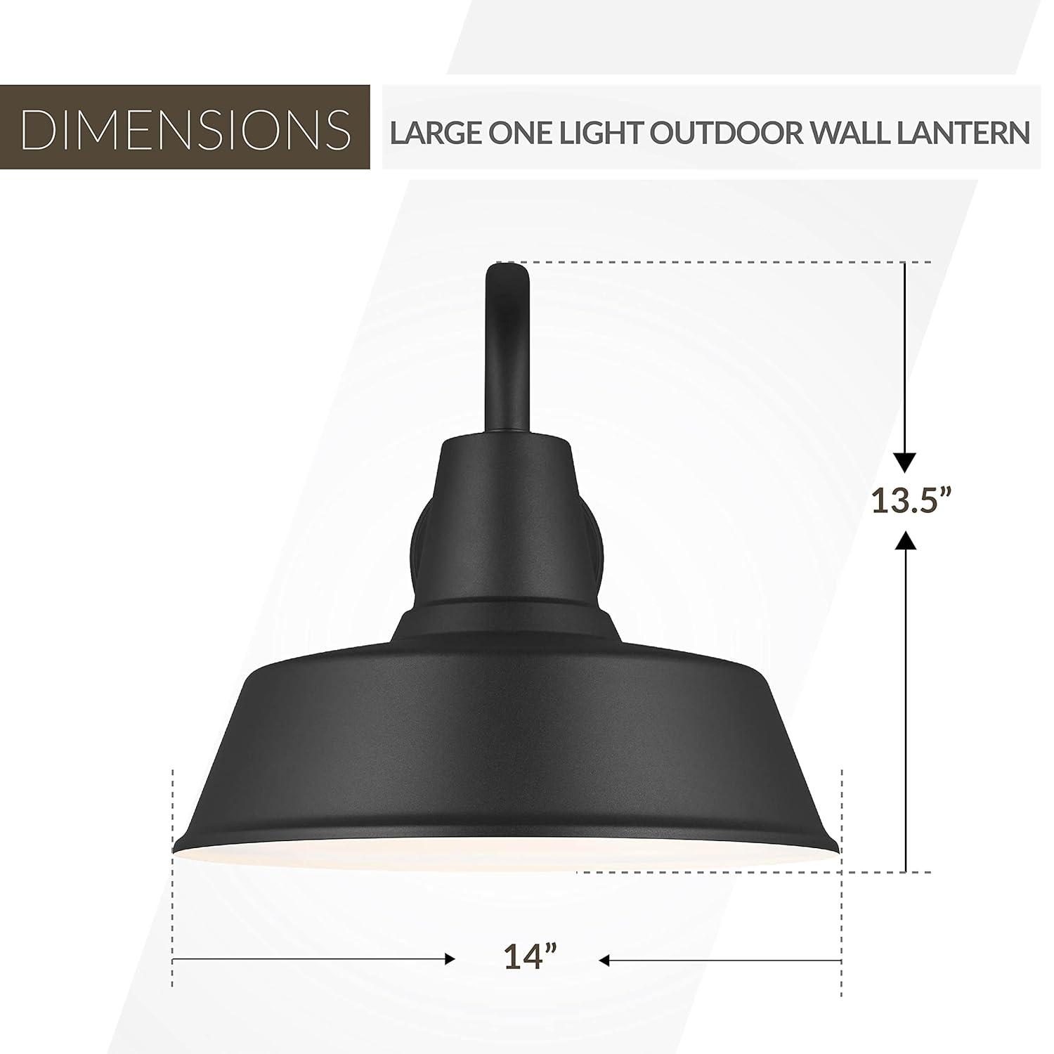 Fisher Outdoor Sconce - Black / 14" Dia