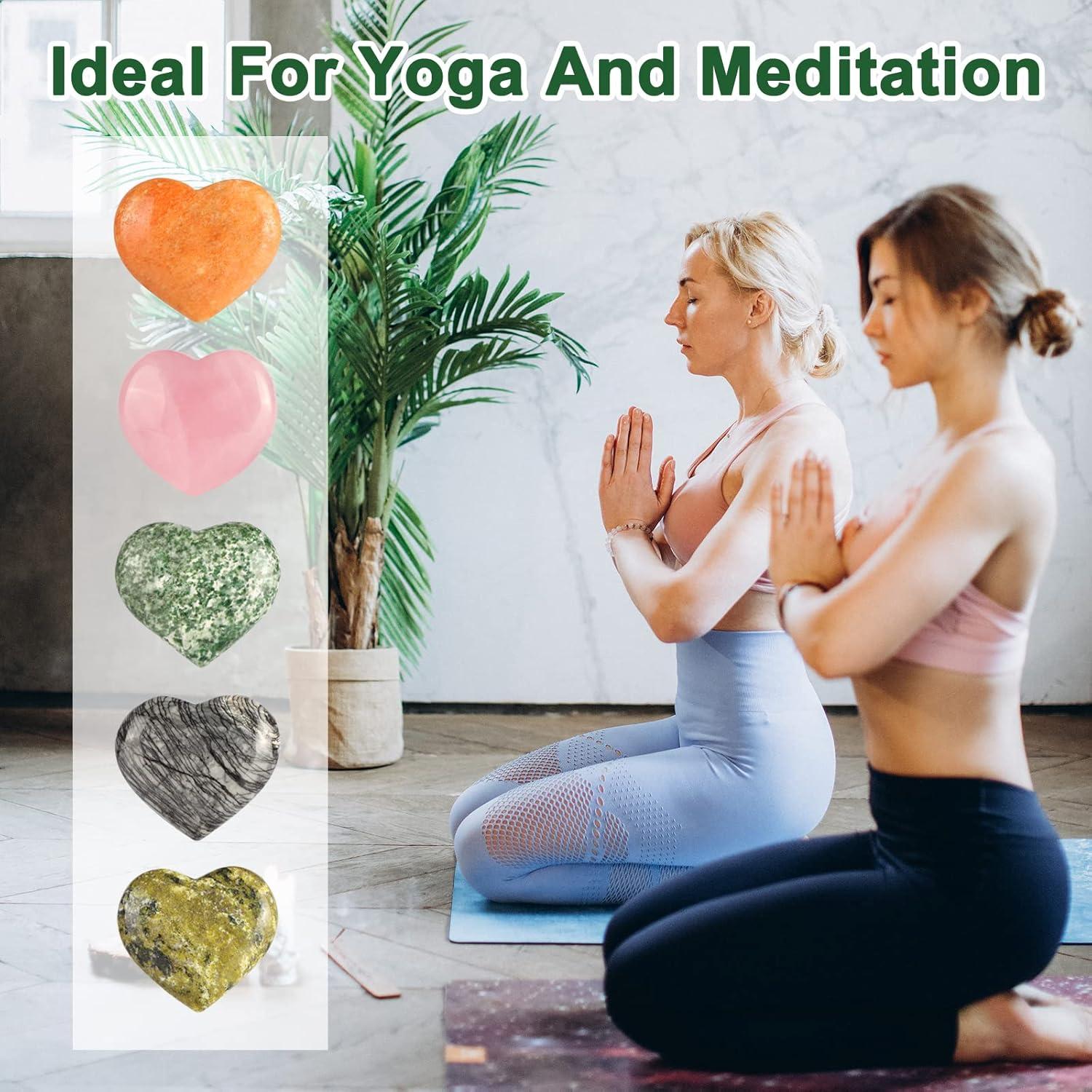 9Dzine Rose Quartz Crystal Heart for Home Decor Items 40-60 Gm | Crystal Heart Stone for Healing Meditation | Heart for Friendship Couple Gifts for Women