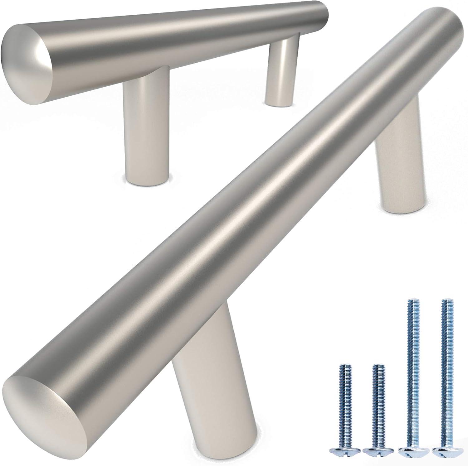 Alpine Hardware Premium Stainless Steel 5" Center to Center Bar Pull Multipack (Set of 5)