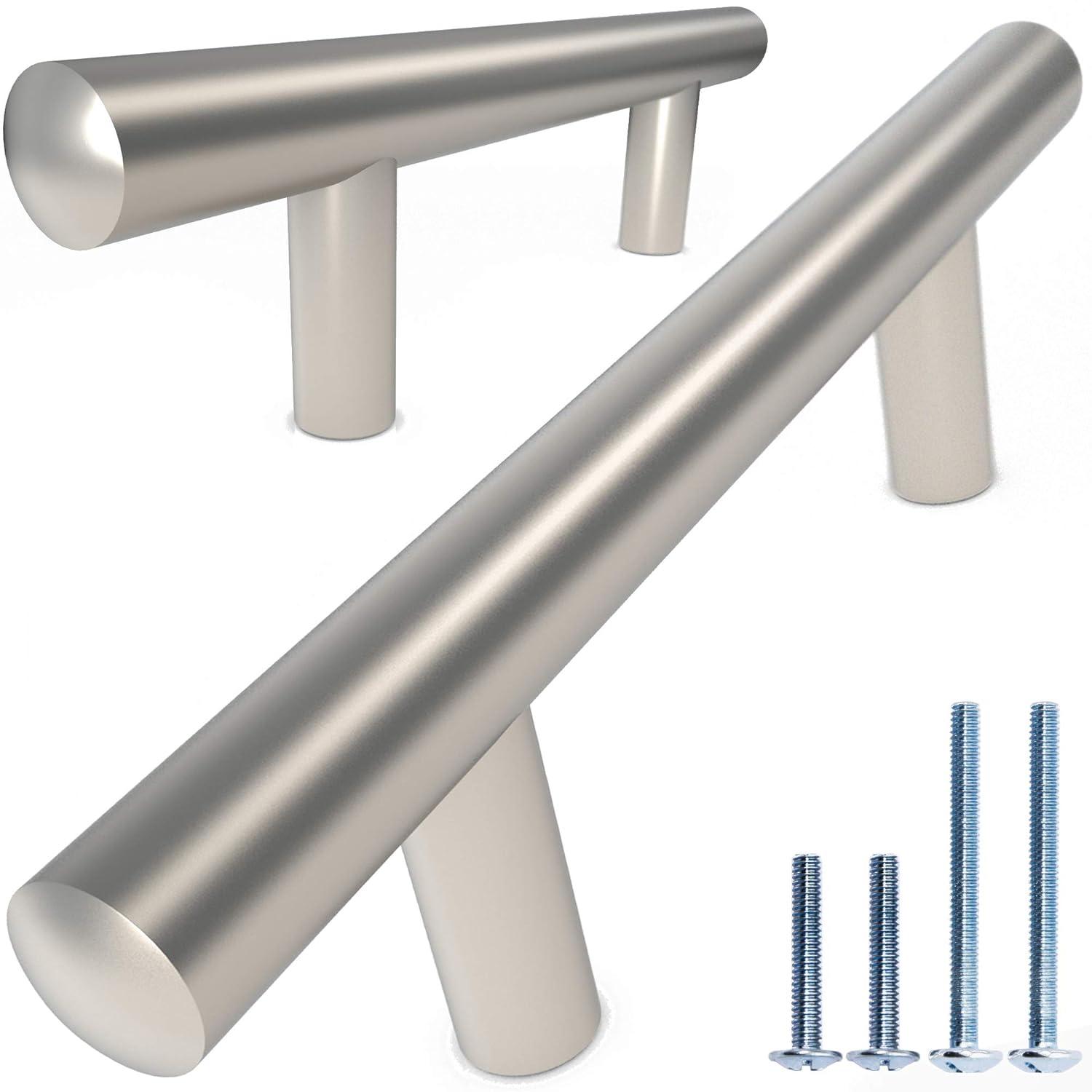 Alpine Hardware Premium Stainless Steel 5" Center to Center Bar Pull Multipack (Set of 5)