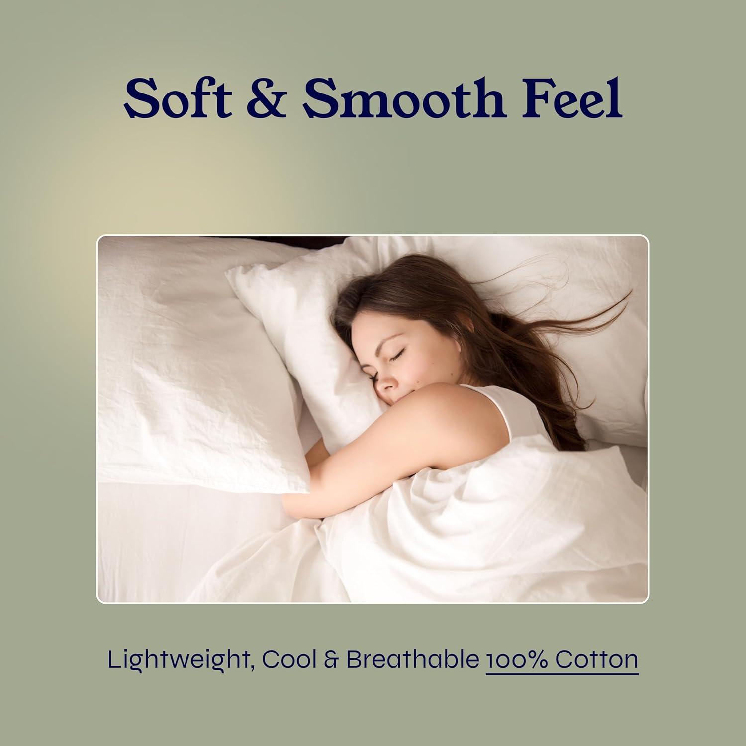 Pure White -Twin XL Sheet Set, 100% Extra Long Staple, 500 Thread Count Sateen Weave, 3 Piece Set, California Design Den