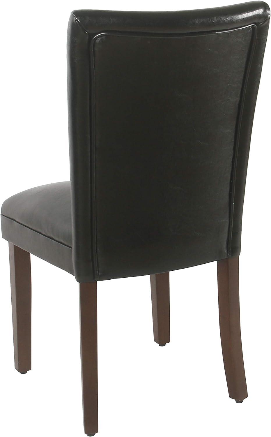 Set of 2 Parsons Dining Chair Faux Leather - Homepop