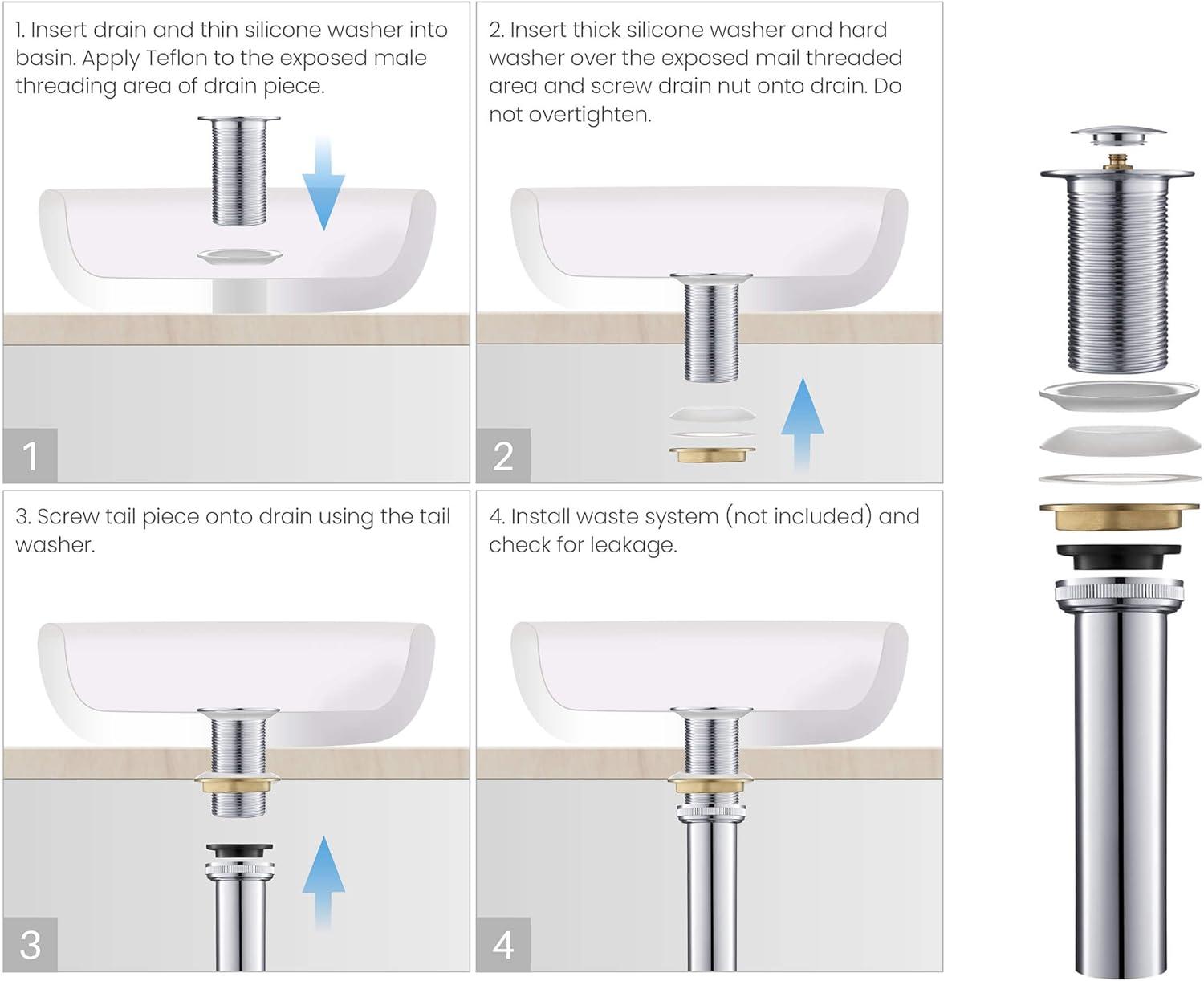 Chrome High Arc Single Handle Vessel Sink Faucet