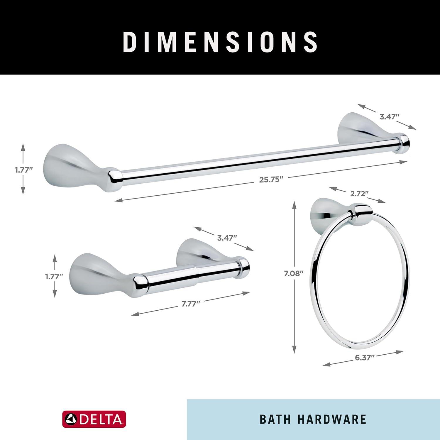 Foundations Polished Chrome 3-Piece Bathroom Accessory Set