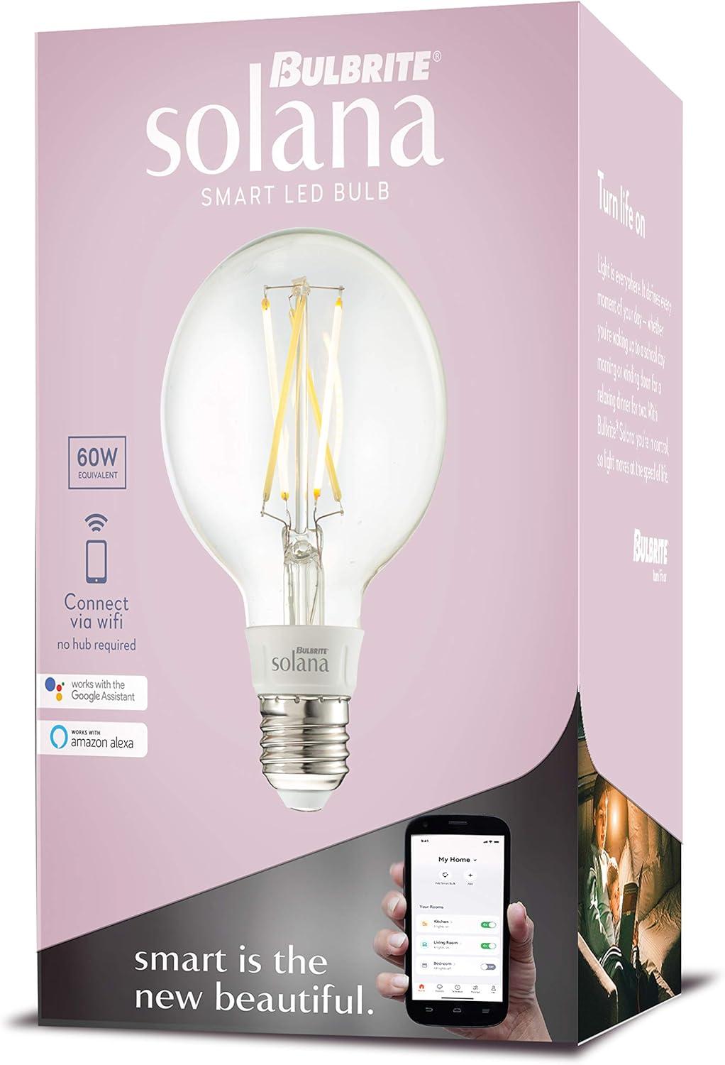 Solana G25 WiFi Connected Edison Filament LED Smart Light Bulb