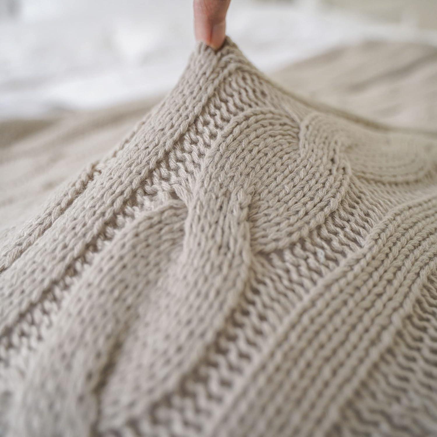 Soft Knitted Knitted Throw Blanket