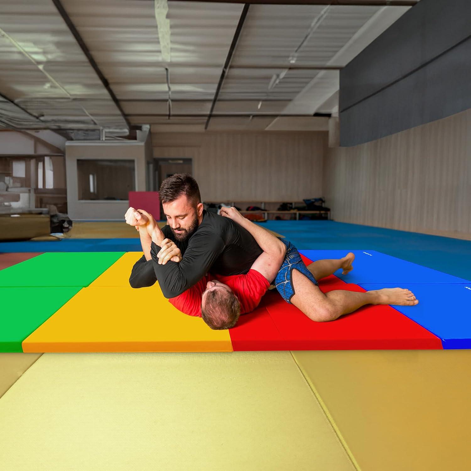 BalanceFrom Fitness BalanceFrom Fitness All Purpose Folding Gymnastics Gym Exercise Mat for Yoga, Aerobics, Pilates, and Martial Arts