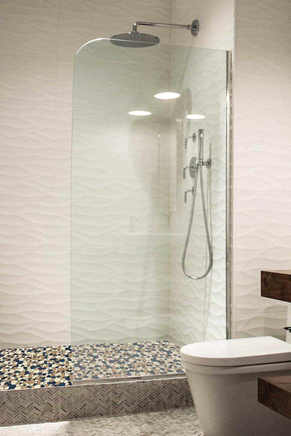 Blue Porcelain Pebbles / Rocks Wall & Floor Tile