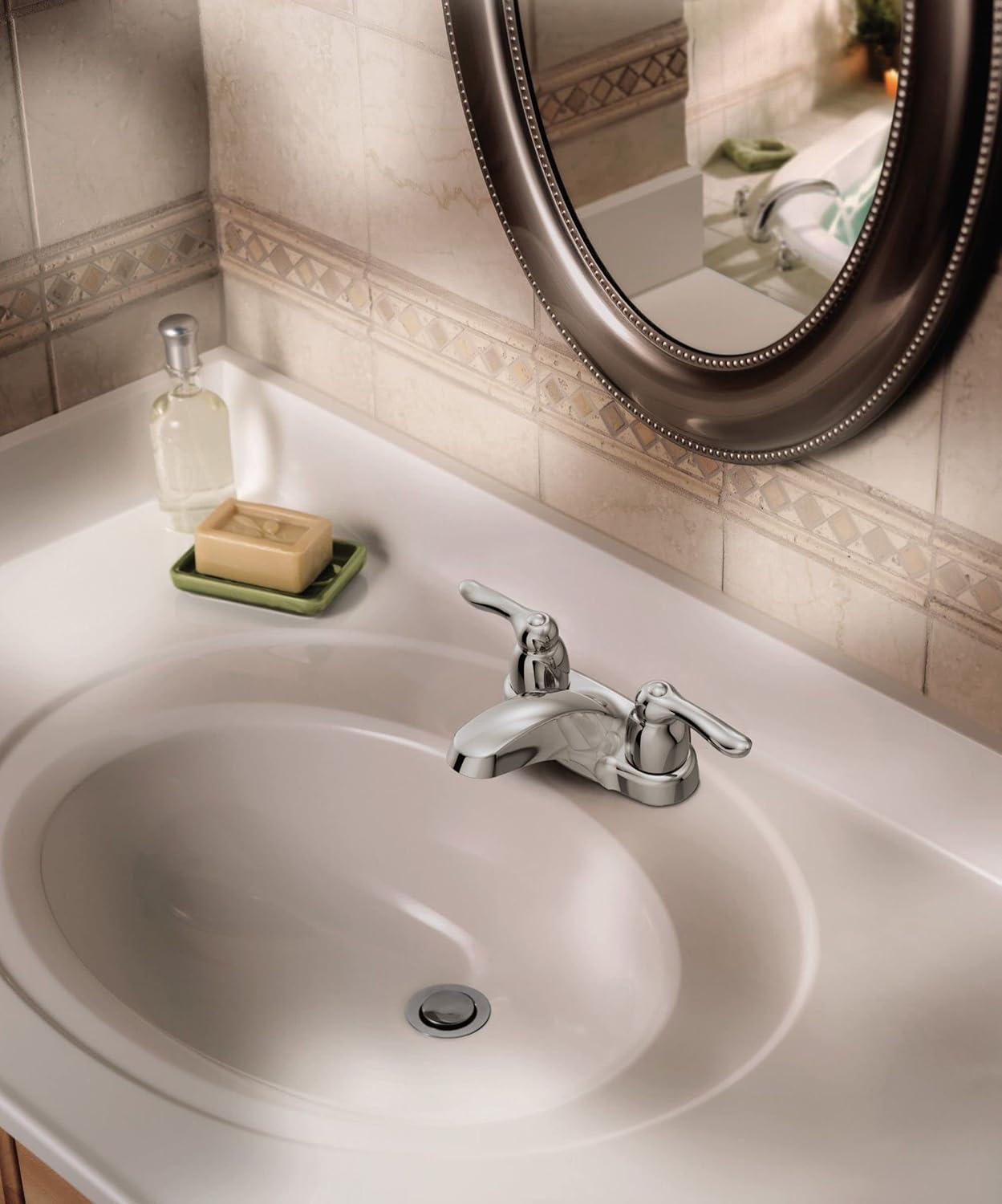 Chateau Centerset Bathroom Faucet with Drain Assembly Less Handles