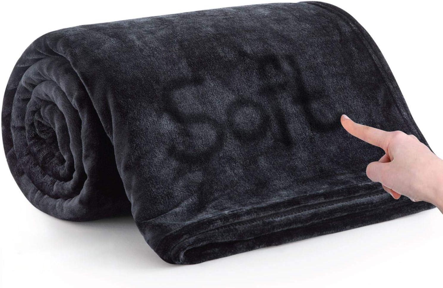 IMPERIAL HOMEWARE LONDON LIMITED Reversible Mink Faux Plush Fur Fleece Blanket