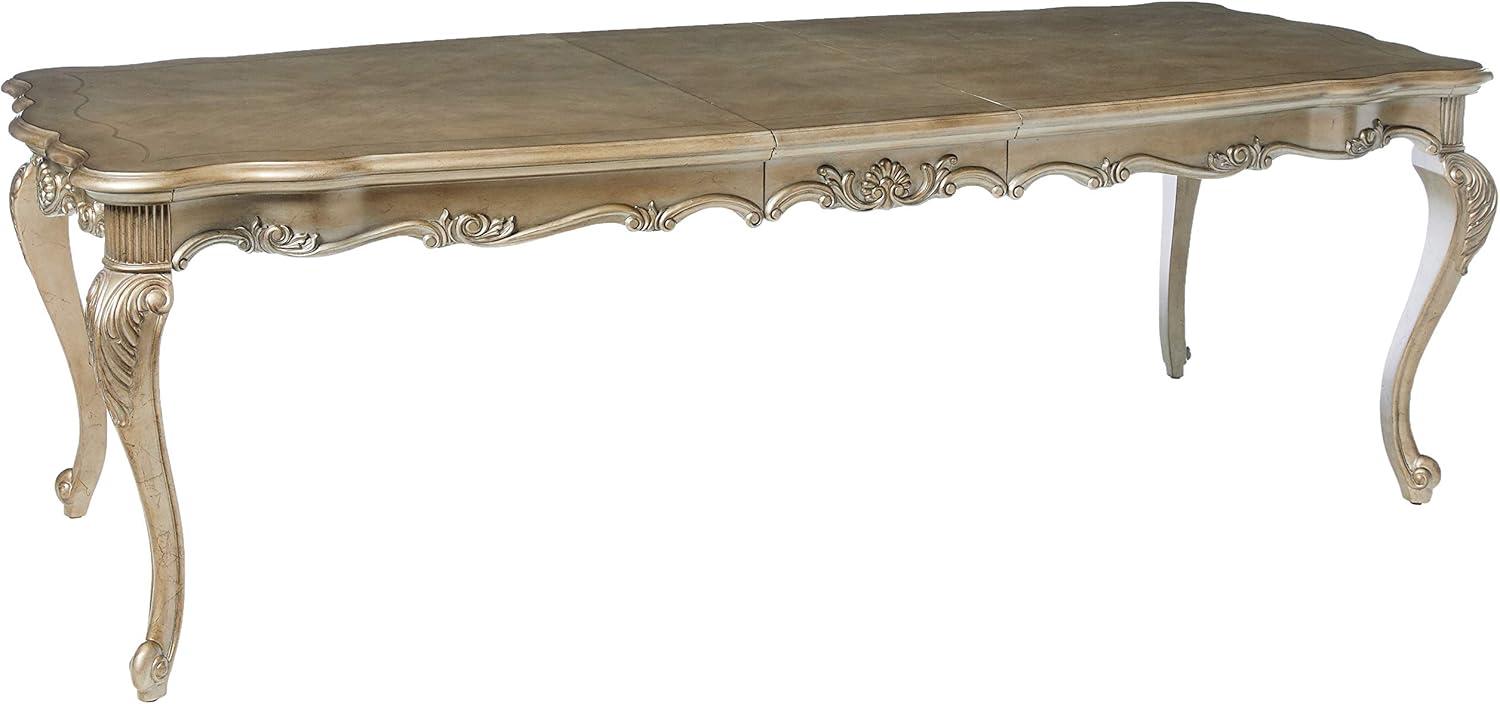 ACME Chantelle Dining Table, Antique Platinum