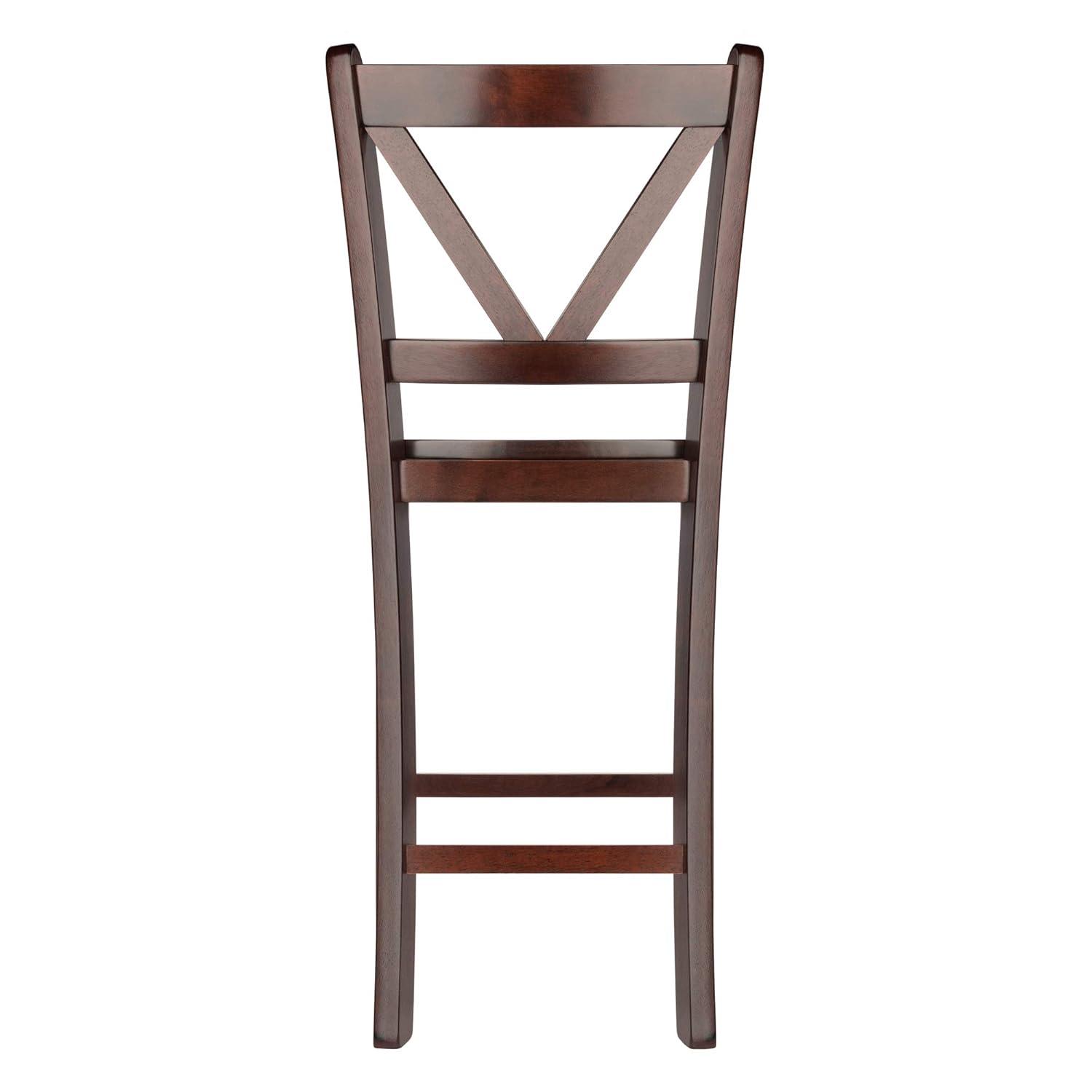 Winsome 3pc Lynnwood Set Drop Leaf Counter Height Dining Sets with Counter Stools Wood/Walnut: Mid-Century Modern, 4-Seat Pub Table Set