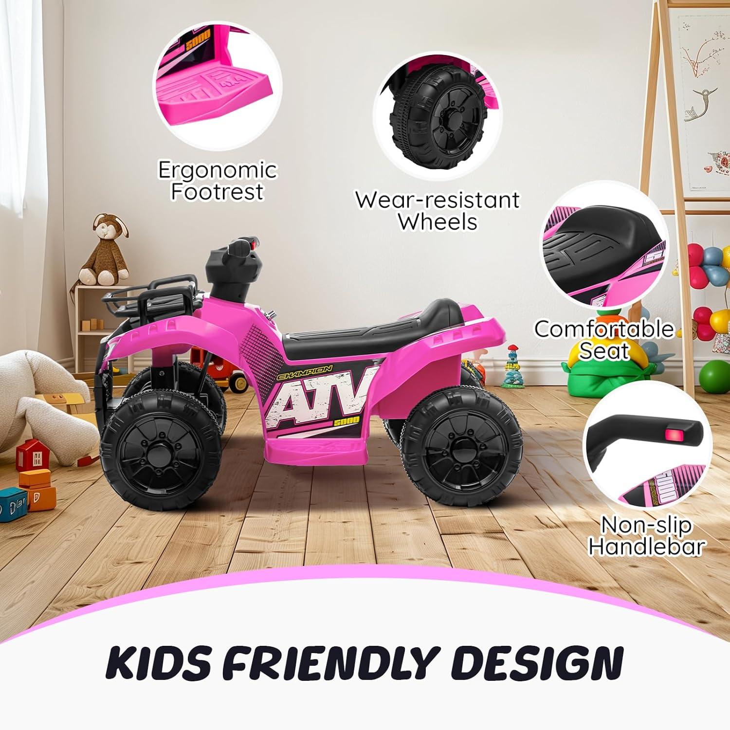 Aosom Aosom 6 Volt 1 Seater All-Terrain Vehicles Battery Powered Ride On