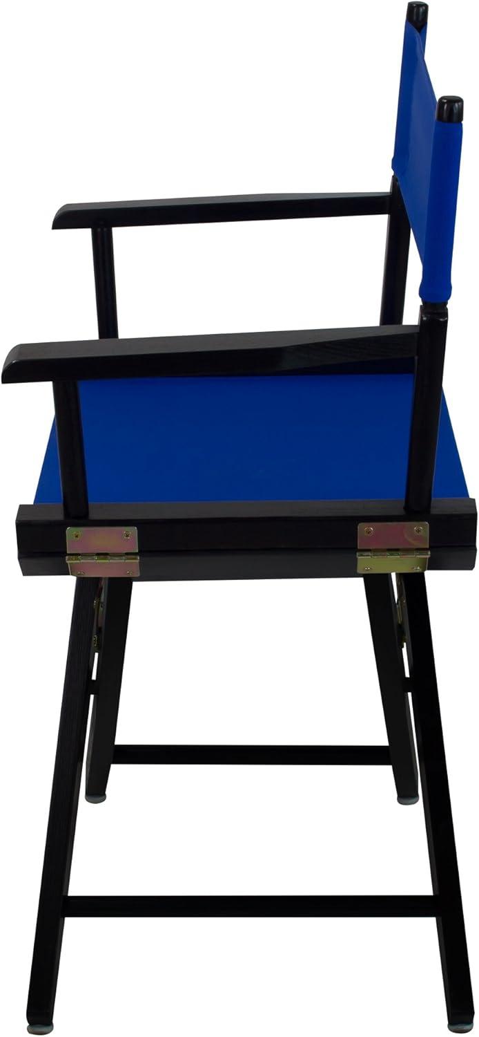 206-02-032-13 18 in. Extra-Wide Premium Directors Chair, Black Frame with Royal Blue Color Cover