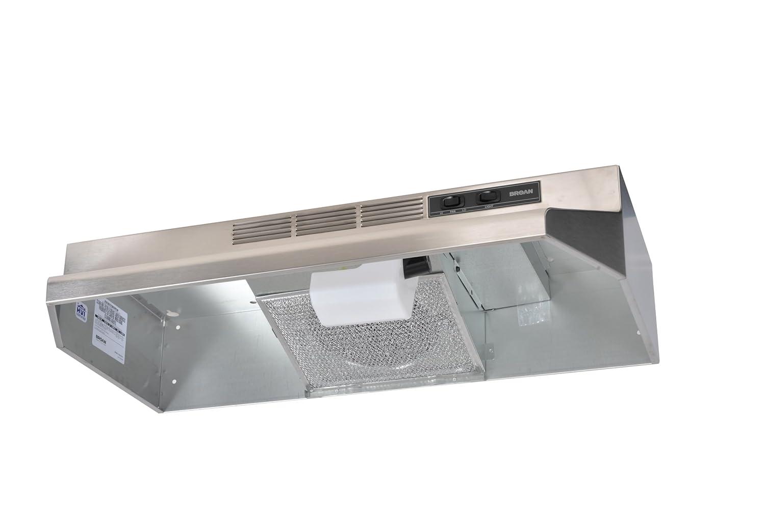 Broan NuTone Broan NuTone 30" Steel 160 CFM Convertible Under Cabinet Range Hood with Mesh Filter F403023