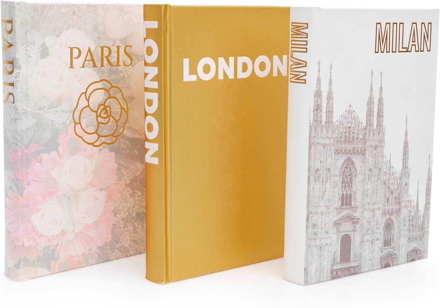 Latitude Run® Decorative Books for Home - Shelf Decor Accents - Set of 3