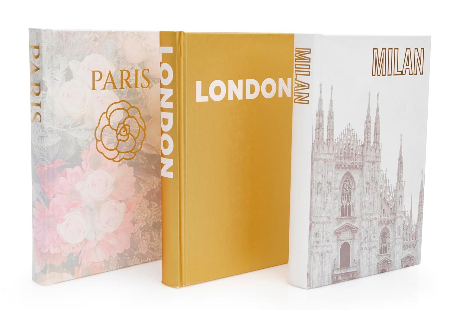 Latitude Run® Decorative Books for Home - Shelf Decor Accents - Set of 3