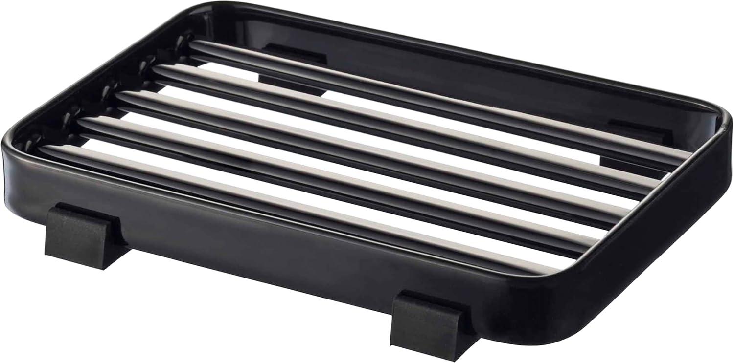 Yamazaki Home Yamazaki Home Soap Tray - Steel Holder Dish For Sink, Steel, Water Resistant, No Assembly Req.