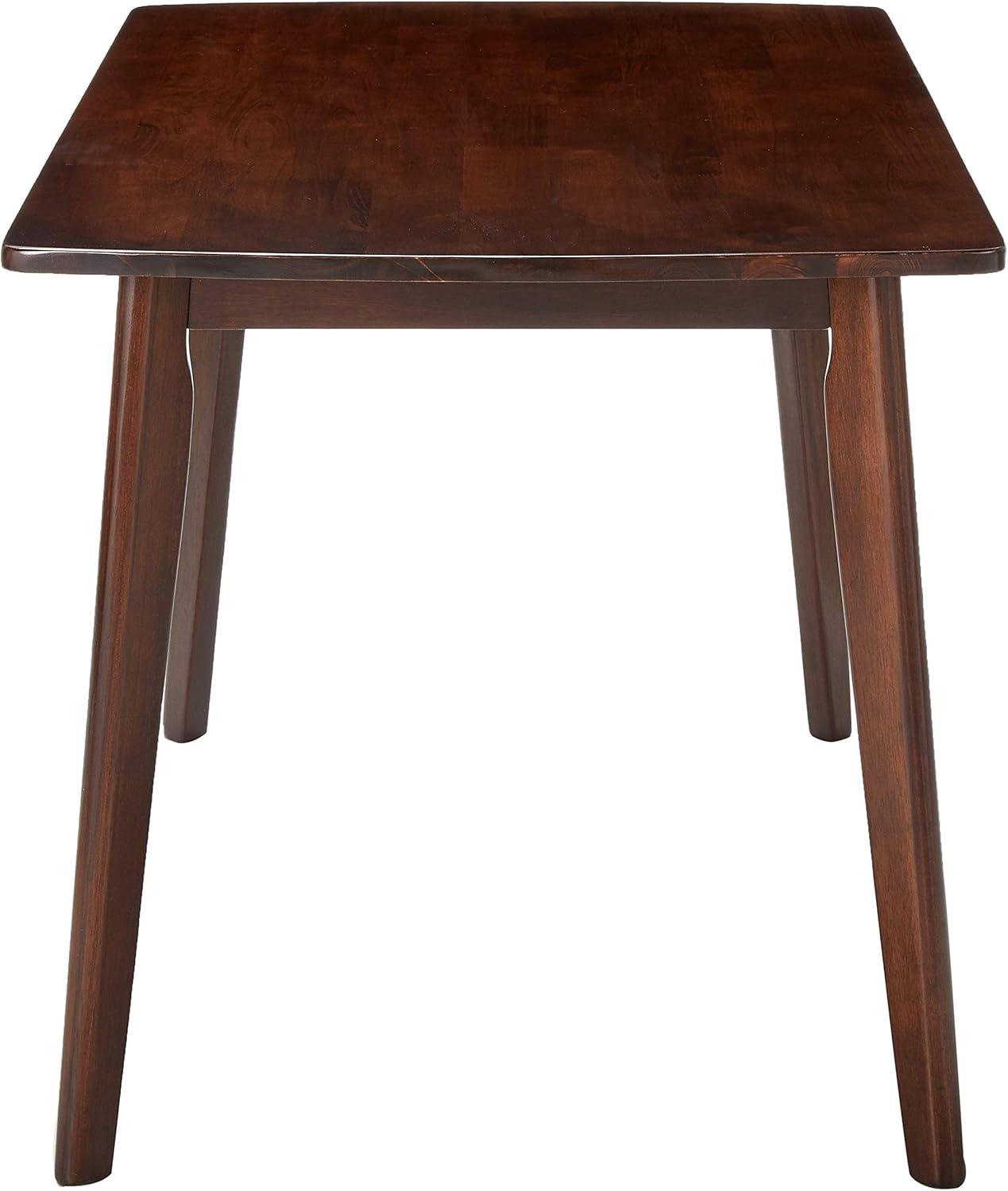 Shaye Dining Table Walnut - Winsome: Solid Wood, Tapered Legs, Contemporary Style, Seats 4